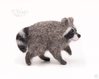Felted Jimothy the Seattle raccoon, viral animal meme
