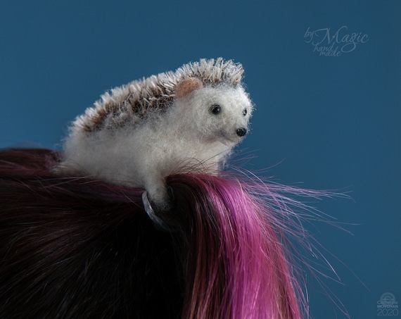 Hedgehog Hairpin, Bobby Pin Hedgie, Animal Hair Accessories