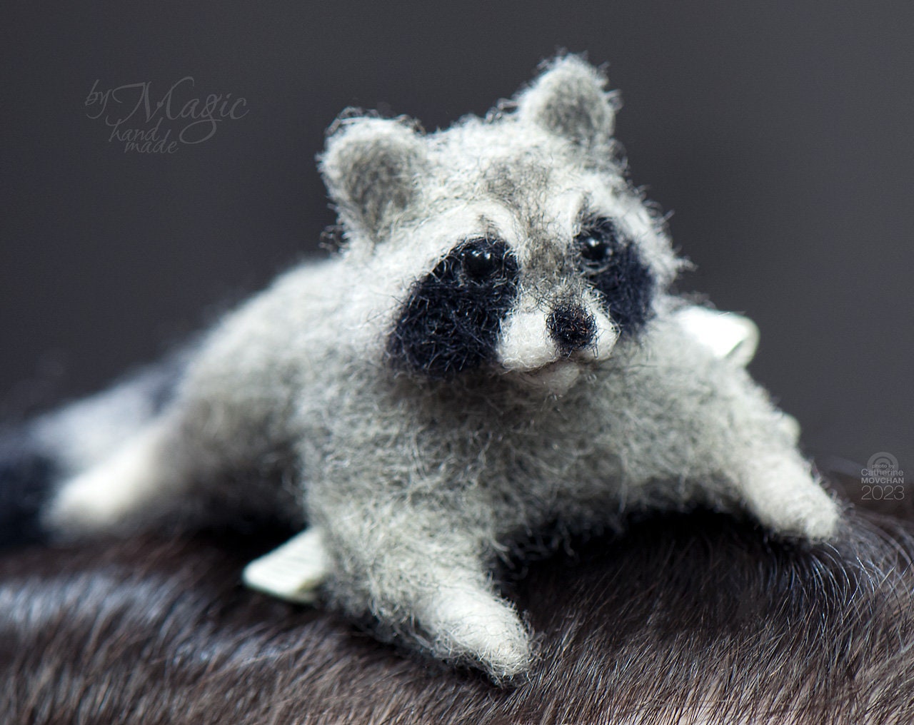 Raccoon Claw Clip - Etsy