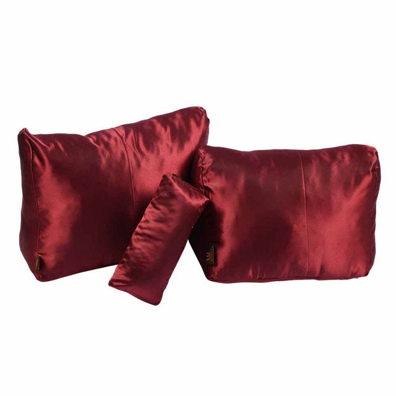 Satin Pillow Luxury Bag Shaper in Burgundy For Louis Vuitton's Graceful PM  and Graceful MM