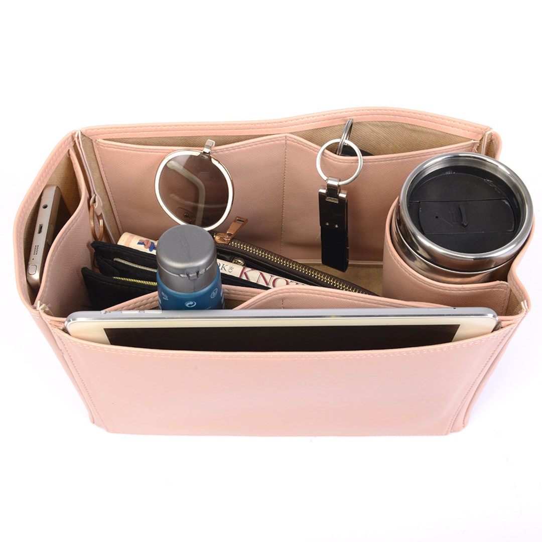 Jer y Vegan Leather Handbag Organizer in Blush Pink Color Leather Bag Insert for Jer y Jer y Leather Purse Insert Etsy Canada