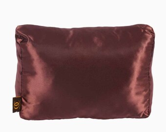 N.full Satin Pillow Luxury Bag Shaper in Chocolate Brown / Satin Pillow Bag Shaper for N.full PM, MM, and GM / N.full Satin Pillow Shaper