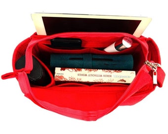 N.full Zipper Top Style Felt Bag and Purse Organizer / Bag Insert for N.full MM and GM / N.full Purse Insert