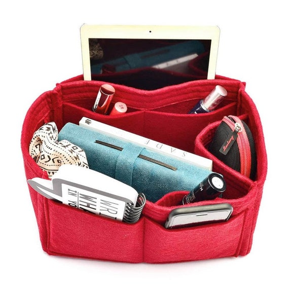 LEXSION Felt Purse Insert Handbag Organizer Bag in Bag Organizer with  HandlesHolder Beige Medium 8021 : Amazon.in: Shoes & Handbags