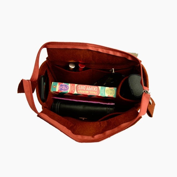 St. Louis PM and Anjou PM Suedette Regular Style Leather Handbag Organizer  (Red) (More Colors Available)