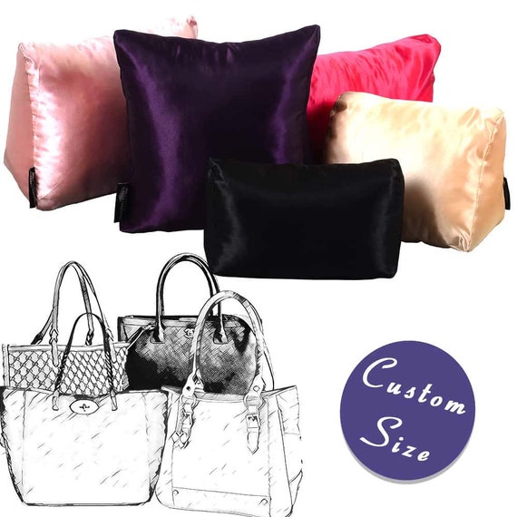 Satin Pillow Luxury Bag Shaper For Louis Vuitton's Melie in Black