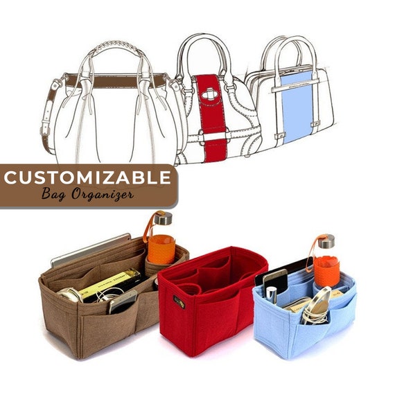 Custom Size Singular Style Bag and Purse Organizer / Felt 