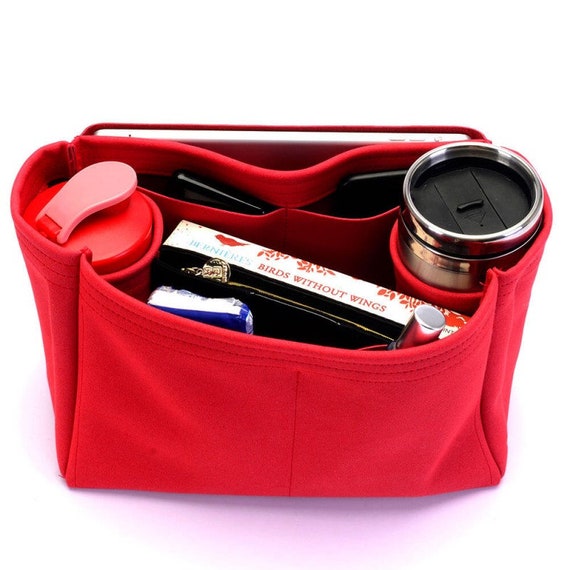 On the Go Suedette Leather Bag and Purse Organizer in Regular 