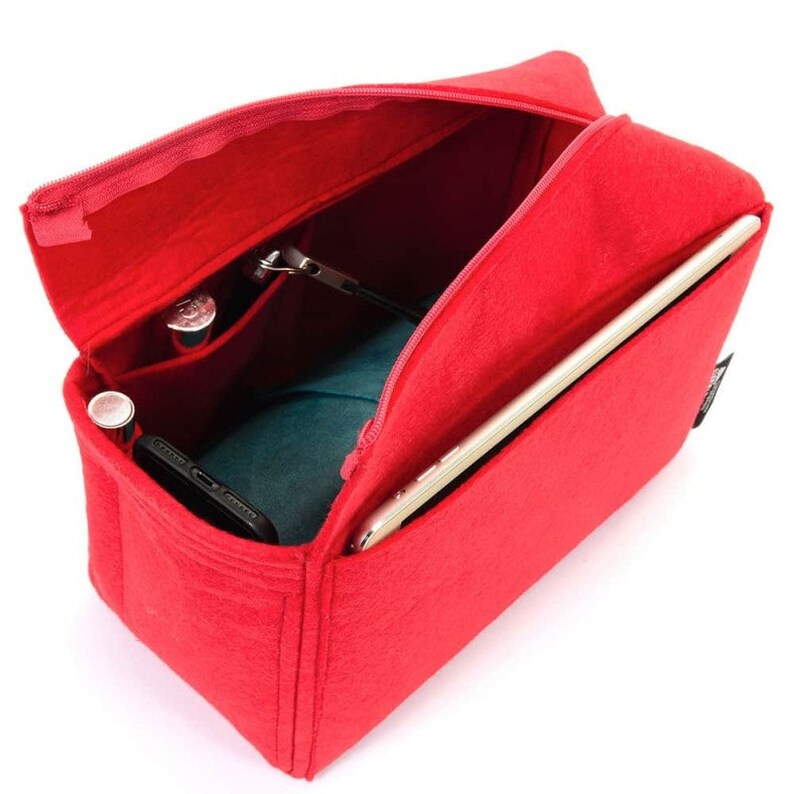 To.tally GM V-Zip Style Felt Bag and Purse Organizer / Purse Insert for To.tally GM / To.tally GM Bag Insert image 8