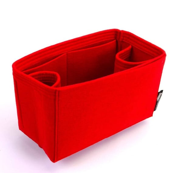 Red Bag Insert Sundries Organizer Purse Organizer Insert, Felt Bag