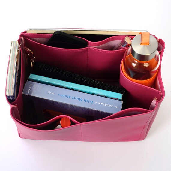 Vegan Leather Handbag Organizer in Fuchsia Color Compatible for the  Designer Bag Graceful MM