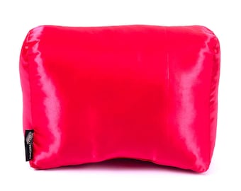 On The Go Satin Pillow Luxury Bag Shaper in Red / Satin Pillow Bag Shaper for On The Go PM, MM, and GM / On The Go Satin Pillow Bag Shaper