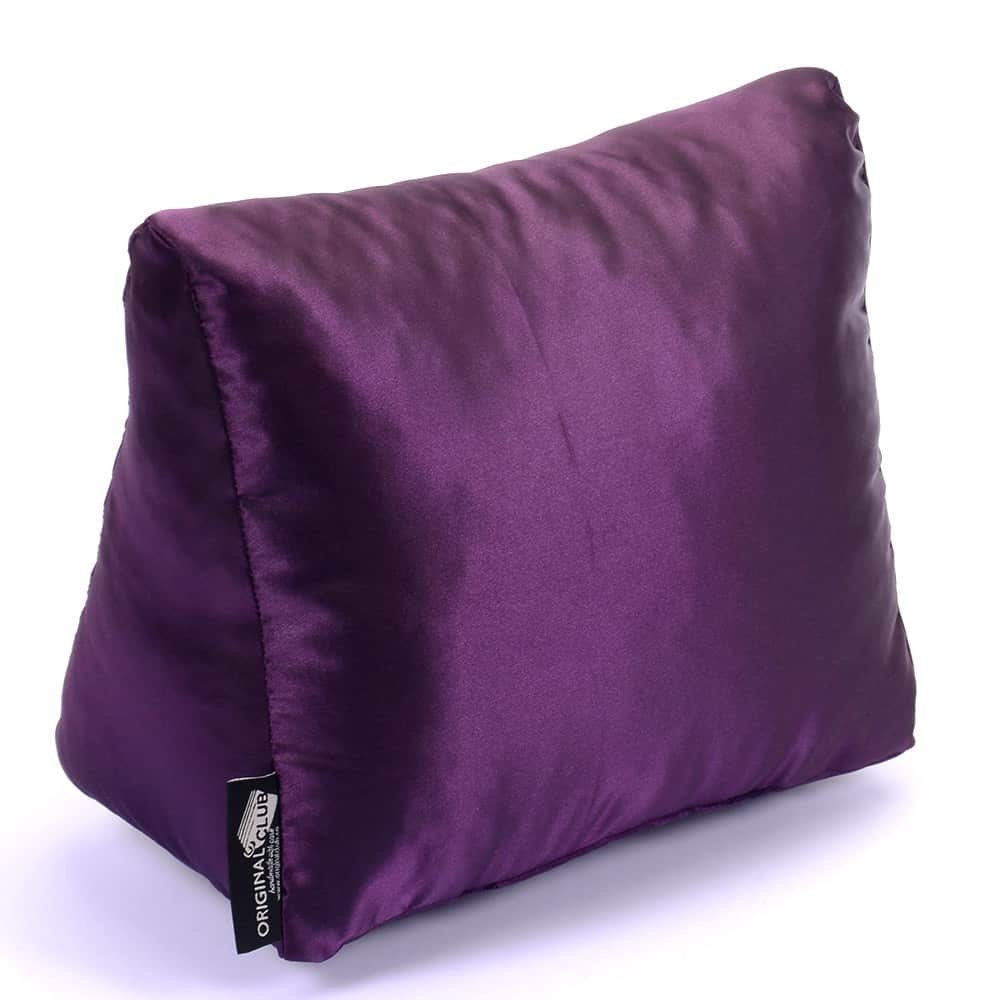 Satin Pillow Luxury Bag Shaper in Chocolate Brown For Louis