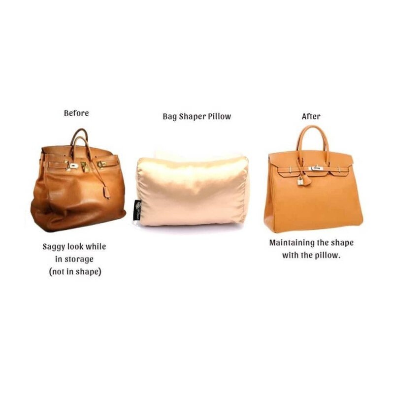 Custom Size Satin Pillow Luxury Bag Shaper for Designer Bags 