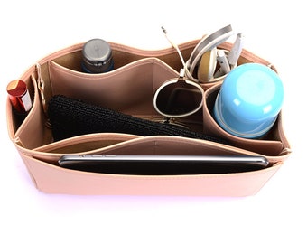 K.elly 32 Vegan Leather Handbag Organizer in Blush Pink Color Leather Bag Insert Compatible with K.elly 32 Leather Purse Insert for K.elly