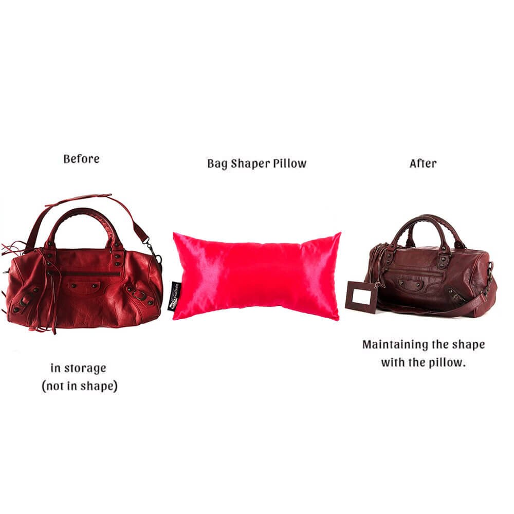 Satin Pillow Luxury Bag Shaper in Medium-Size For Designer Bags in