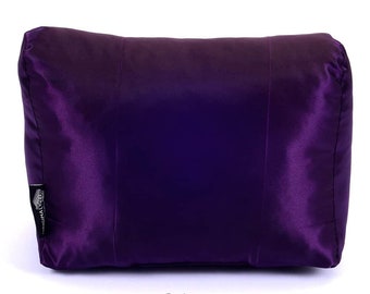 I.ena Satin Pillow Luxury Bag Shaper in Plum / Satin Pillow Bag Shaper for I.ena MM / I.ena Satin Pillow Bag Shaper