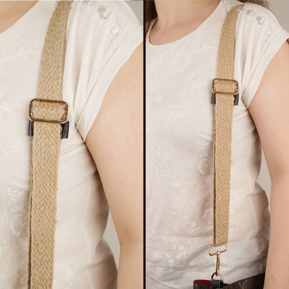 Real Leather/Canvas Handle Purse Strap Replacement