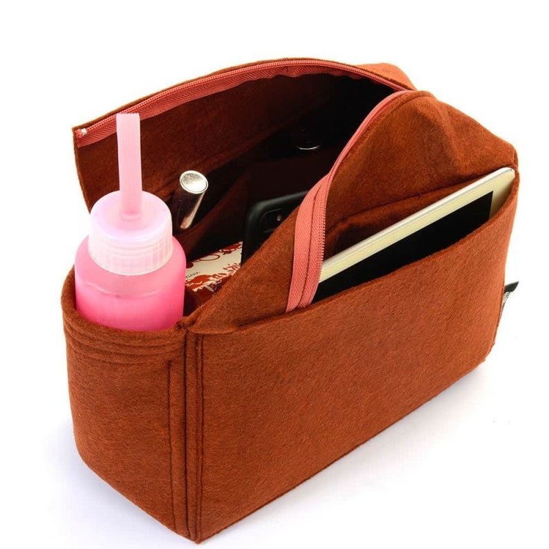 To.tally GM V-Zip Style Felt Bag and Purse Organizer / Purse Insert for To.tally GM / To.tally GM Bag Insert image 4