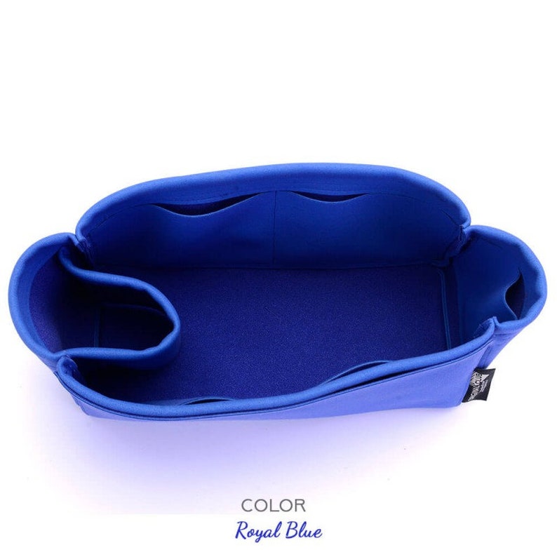 Small Zipped Bayswater Tote Suedette Singular Style Leather Handbag Organizer Royal Blue More Colors Available