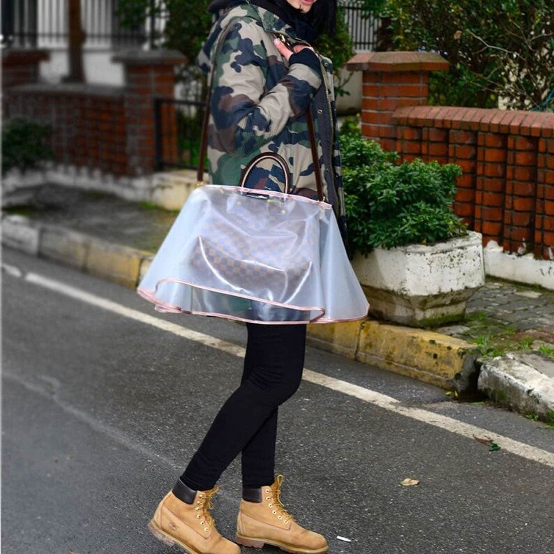 Bag Raincoat Medium Size Rain Slicker For Designer Etsy