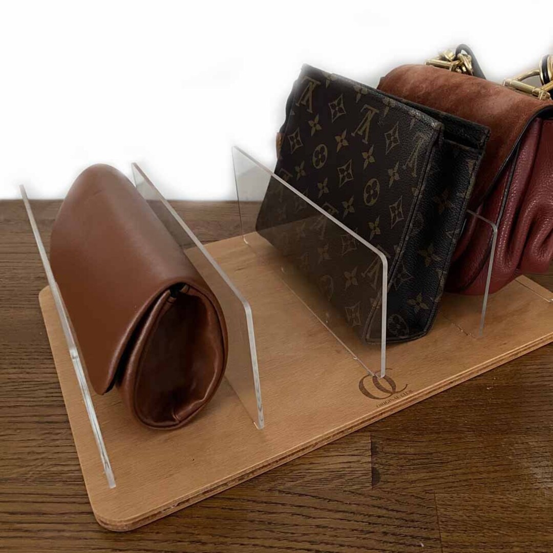 Wood Shelf Divider for Bags and Purses With 5 Seperators / Etsy