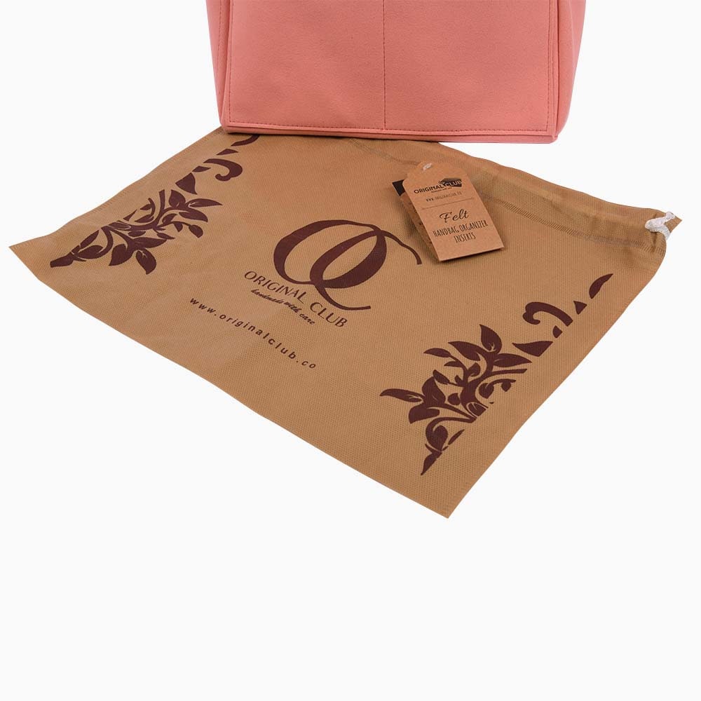 Double-Zip Style Suedette Handbag Organizer for Louis Vuitton