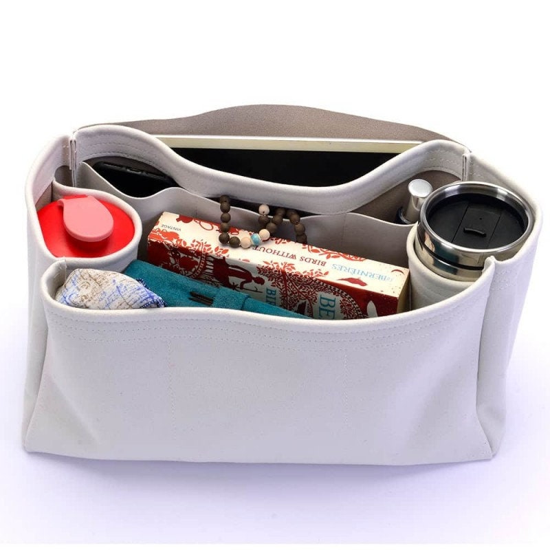 Deago Handbag Organizer Felt Insert Bag in Bag with Zipper Purse