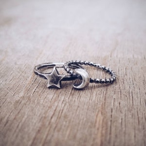 Celestial Midi Rings // MADE TO ORDER Sterling Silver Upper Knuckle Ring.
