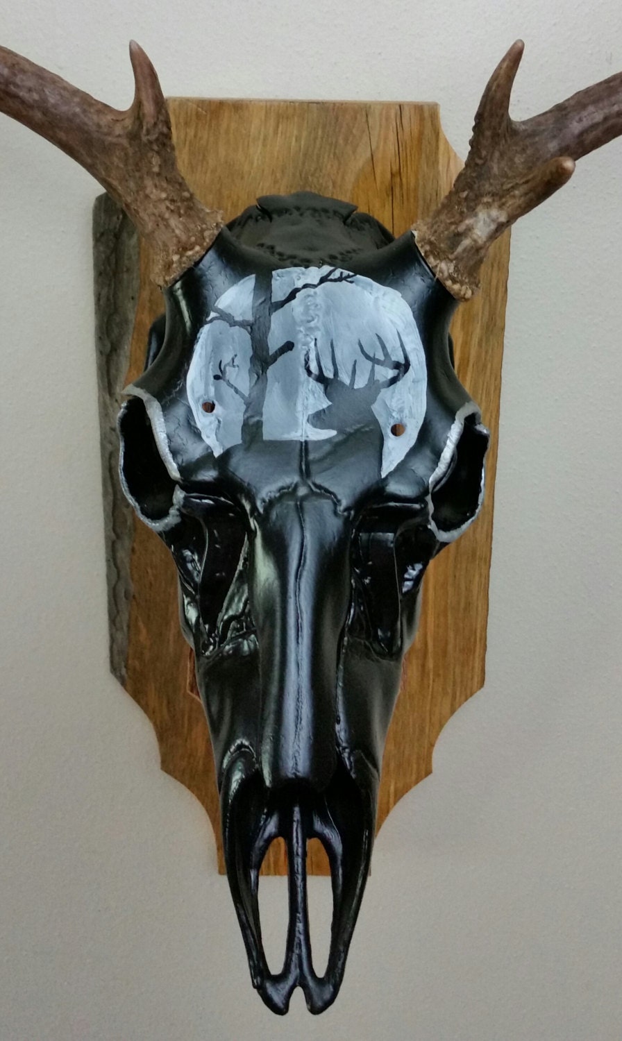 Painting cheap deer skull