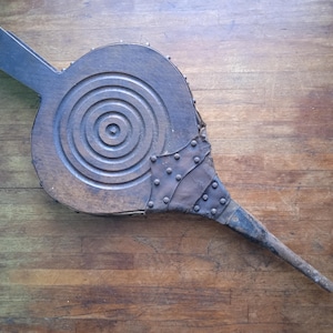 French vintage fireplace bellows excellent working bellows authentic vintage item super condition quality manufacture traditional folk art