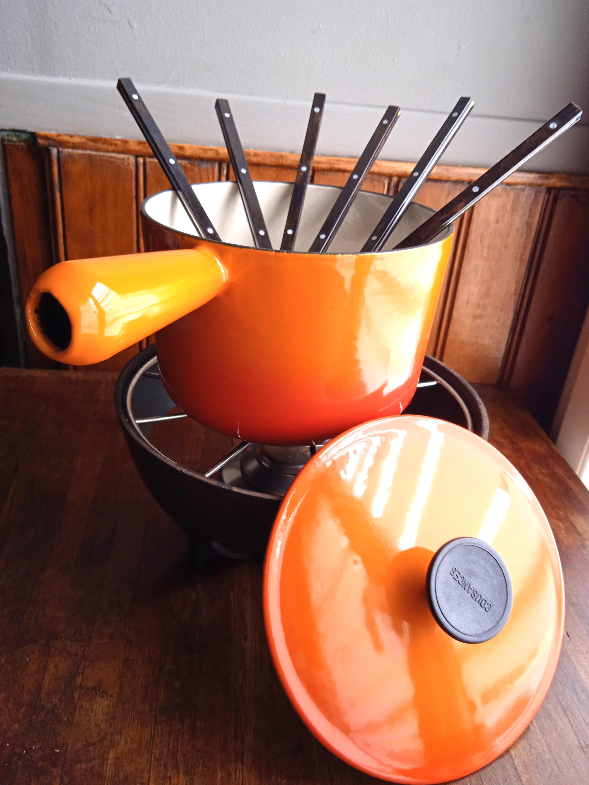 Vintage fondue le creuset - Etsy 日本