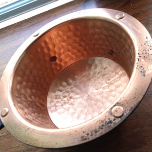 Antique French Copper Sauté Pan: Fireside Display/ Cooking Pot, Country Cottage Decor