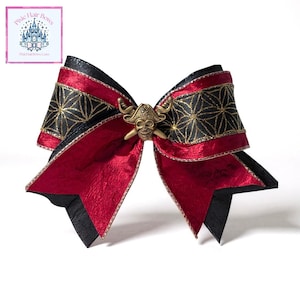 Pirate Buccaneer Hair Bow- Large Bow 7" with Alligator Clip