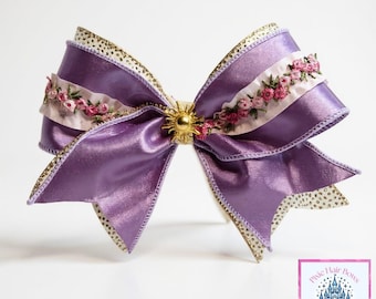 Magic Golden Hair Princess Rapunzel Hair Bow