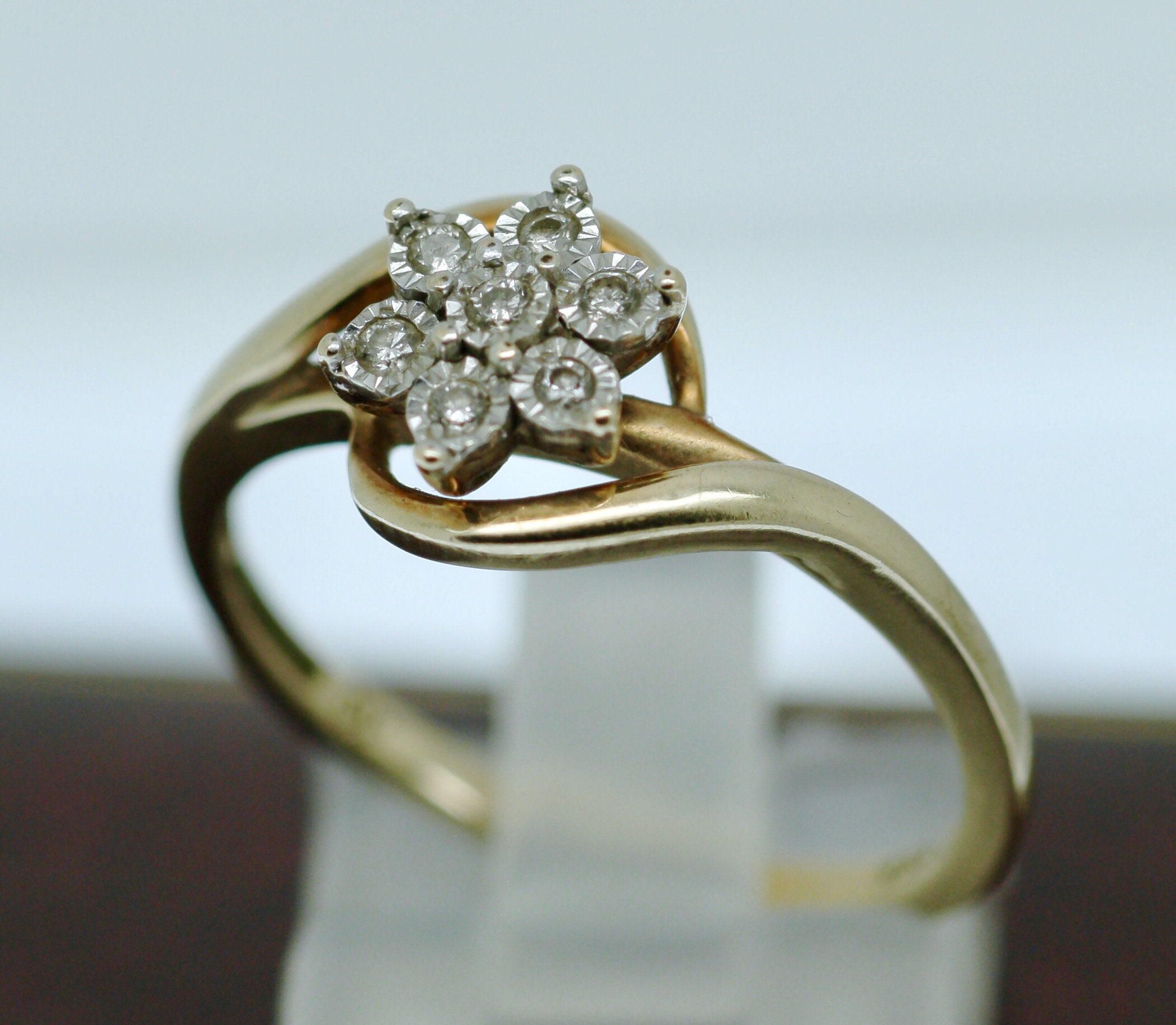 Estate Art Vintage Jewelry Solid 9K Yellow Gold Ring Natural Estate Art Vintage Jewelry Solid 9K Yellow Gold Ring Natural