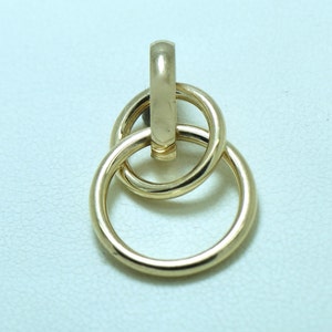 Solid 9K Yellow Gold Pendant  Gift Jewelry
