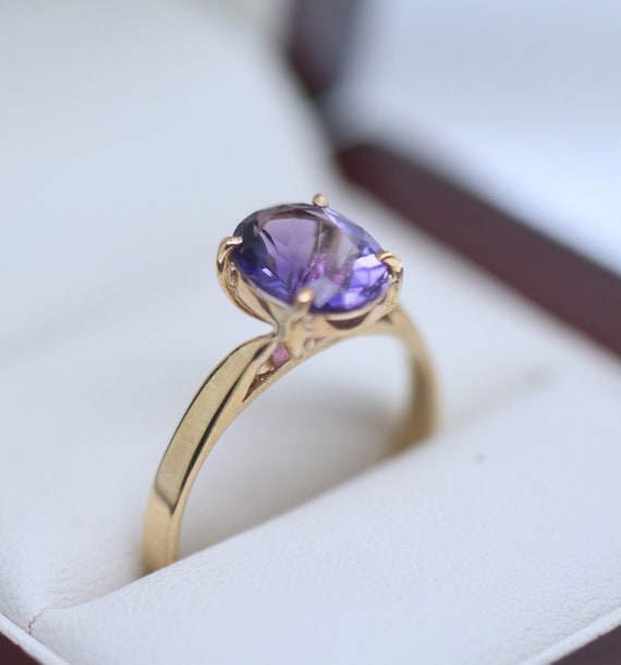 Solitaire pierre bleu iXXXi rosé - Anneaux couvrants - Bijouterie Or & Argent - R04104-2