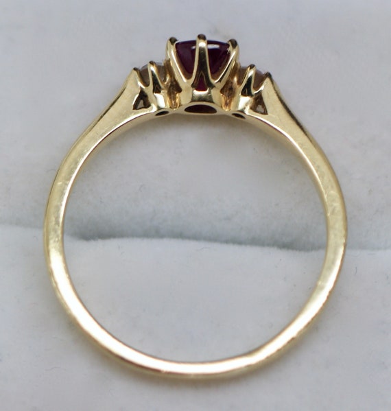 Fine Vintage Jewellery 18K Solid Yellow Gold Ring Nat… Gem