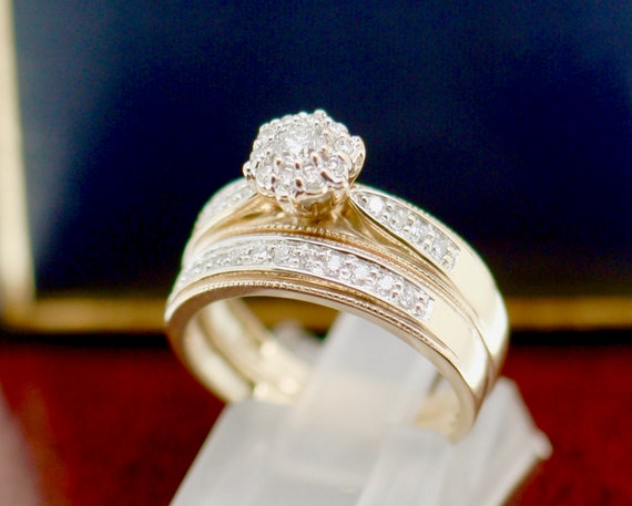 Round Cut Diamond Engagement Wedding Ring Solid  … - image 7