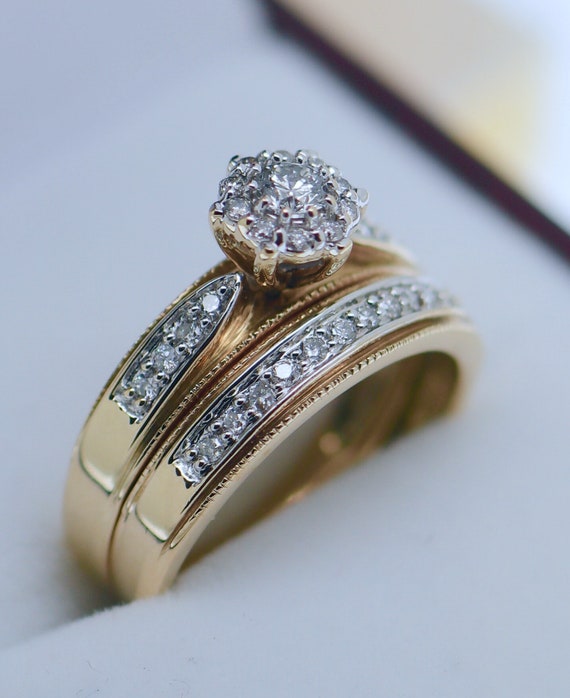 Round Cut Diamond Engagement Wedding Ring Solid  … - image 3