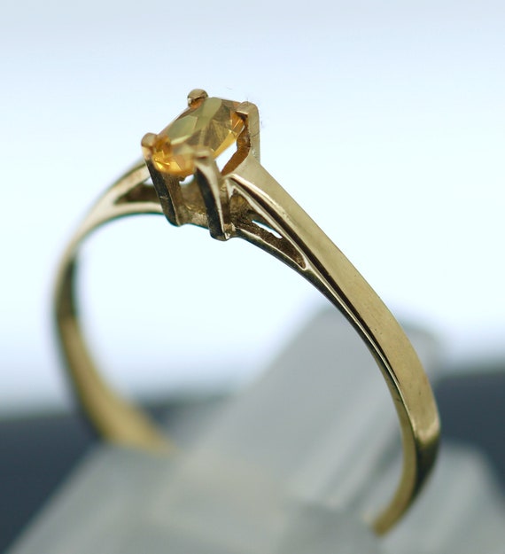 Estate Jewellery Solid 9K Yellow Gold Ring Natura… - image 2