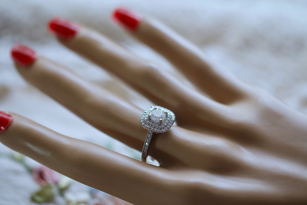 Hand Made Diamond Rings Absolutely Stunning Unique Hand Made Art Deco Natural Diamond ...