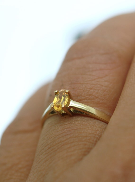 Estate Jewellery Solid 9K Yellow Gold Ring Natura… - image 3