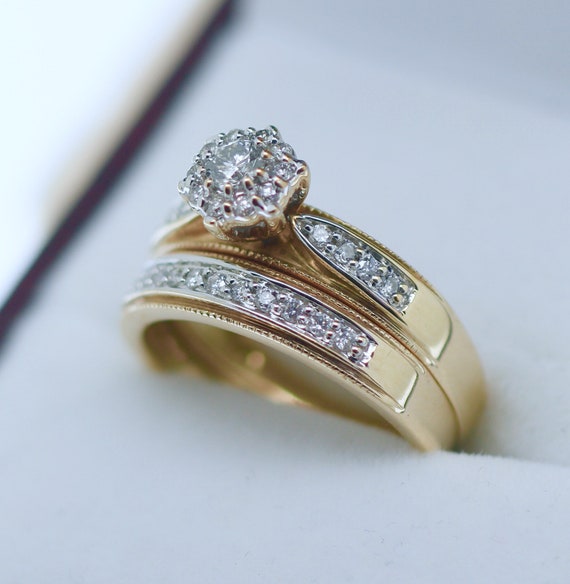 Round Cut Diamond Engagement Wedding Ring Solid  … - image 2