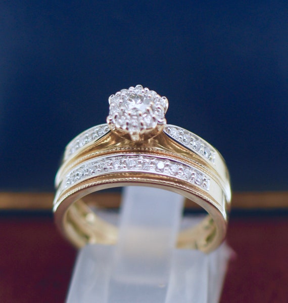 Round Cut Diamond Engagement Wedding Ring Solid  … - image 6