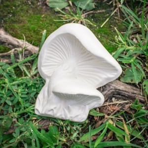 Flat Mushrooms Decoration 5x4 IN STOCK Ceramic Bisque Ready To Paint Pottery