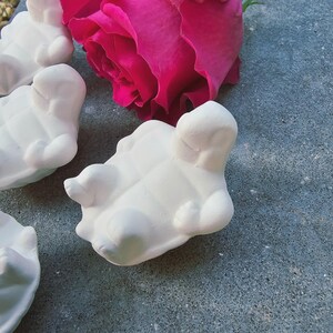 4 Siesta Turtles 2.1" Ceramic Bisque Ready To Paint Pottery