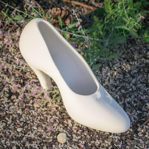 Smooth High Heel Shoe 7.5" IN STOCK Ceramic Bisque Ready To Paint Pottery