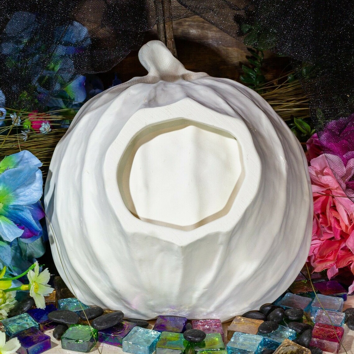 Halloween Pumpkin Bowl 8.25 IN STOCK Ceramic Bisque Etsy UK